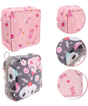 SEWOART Travel Wallet Napkin Storage Bag Set - Women's Cute Zip Wallet for Period Pads and Feminine Products - Buy Online on GoSupps.com