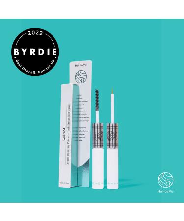 Lash24 by Hair La Vie: Dual Formula Eyelash & Eyebrow Serum for Long-lasting Lash Enhancement - AM Lash Primer & PM Lash Boost - 2-Month Supply - Buy Online on GoSupps.com