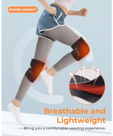 Heated Knee Brace Cordless Heated Knee Wrap for Arthritis Pain Relief Heating Pad for Knee with Rechargeable Battery (Single) - Buy Online on GoSupps.com