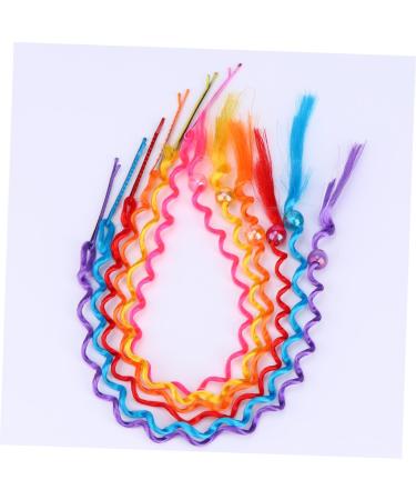 minkissy 3sets Hair Highlights Clip Colored Wigs Birthday Hair Clip Cosplay Hair Wig Fancy Dress Hair Clip Decorative Hairpin Braided Wigs Fake Wavy Hair Braid Wig Women's Ponytail To Weave - Buy Online on GoSupps.com