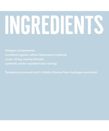 Seventh Generation Organic Cotton Tampons Super Absorbency 36 Count, Pack of 2 - Buy Online on GoSupps.com