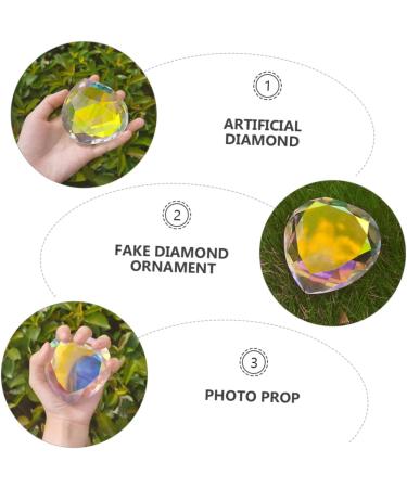 minkissy Diamond Ornaments Crystal Diamond Jewels Artificiales para Large Crystal Heart Manicure Holder Crystal Diamond Jewelry Heart Decor Big Colored Heart Diamond Stand 8cm Accessories - Buy Online on GoSupps.com