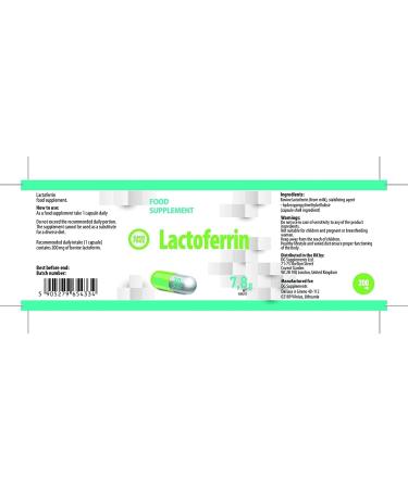 Hepatica Lactoferrin 30 vegan capsules tested by a third-party lab gluten free and GMO free - Buy Online on GoSupps.com