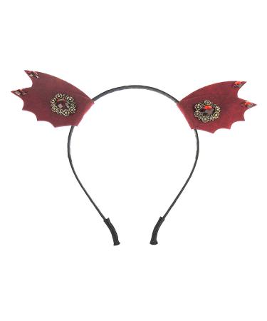 Womens Girls Mens Fancy Dress Up Party Role School Play Costume Hen Do Halloween Deely Deeley Bopper Animal Headband Hairband Hair Alice Band Goth Steampunk Black Red Diamante Devil Horns Bat Ears