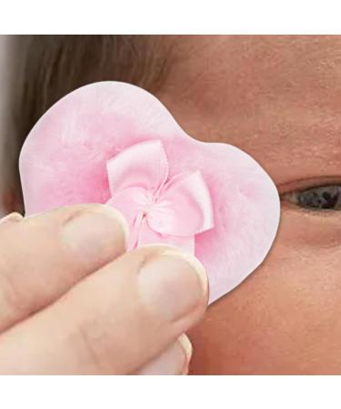 Makeup Powder Puff - Heart Shape Powder Puff Body Powder Puff for Dusting Powder Baby Women Powder Puff for Bath and Travel Pink - Buy Online on GoSupps.com