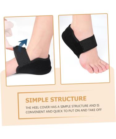FRCOLOR Heel Protector Insoles for Plantar Protection - Non-Slip Shoe Pads for High Heels & Boots - Cushioned Comfort Black 12.8x6x0.5cm - Buy Online on GoSupps.com