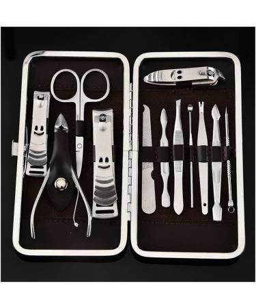 Nail Clippers Set Stainless Steel 18-Piece Nail Clippers Set Manicure Nail Tool Set Nail Clippers Set Manicure Clippers Suitable for Outdoor Travel Black - Buy Online on GoSupps.com