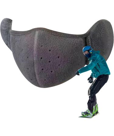 Neflum Breathable Elastic Facial Cover for Cold Weather | Unisex Face Cover for Running Cycling Motorcycling & Commuting - Dark Gray - Buy Online on GoSupps.com