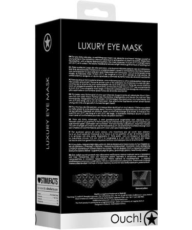 Luxury Black Eye Mask | Ouch! by Shots America | International Shipping Available - Buy Online on GoSupps.com