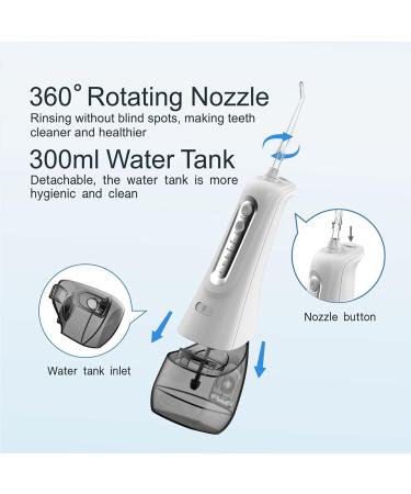 Water Dental Flosser - Cordless Oral Irrigator | 4 Modes Waterproof 6 Nozzles | Perfect for Travel & Home - Buy Online on GoSupps.com