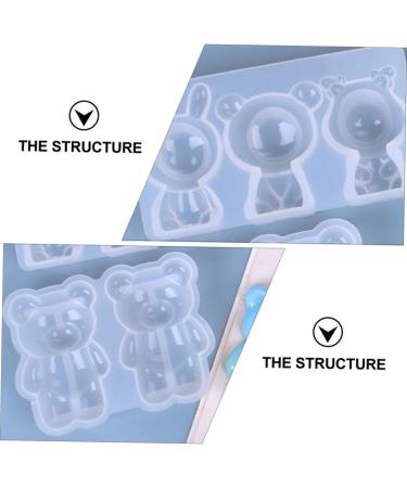 2pcs Coaster DIY Doll Shape Pendants Silicone Baking Mold Ornaments Adorable Ornament Dessert 11.5X6.3X2.4CM White - Buy Online on GoSupps.com