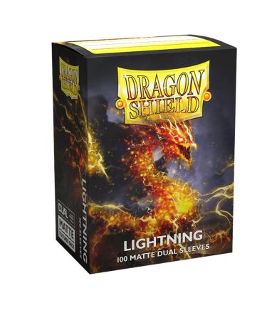 Dragon Shield Standard Size  Matte Dual Lightning 100CT  MTG Card Sleeves are Smooth & Tough  Compatible with Pokemon, Yugioh, & Magic The Gathering