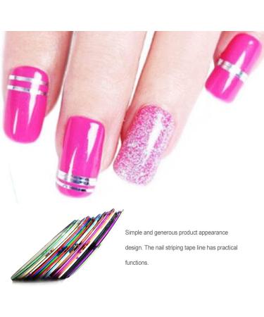 dijiusidy 30 Pieces Nail Art Sticker Removable Crafting Decorations Exquisite Striping Tape Manicure Line Strips Decor Supplies - Buy Online on GoSupps.com