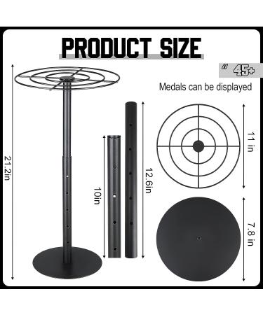 Shimeyao Rotating Medal Holder Display Stand - Hold 45+ Medals for Basketball, Running & Sports Races - Buy Online on GoSupps.com