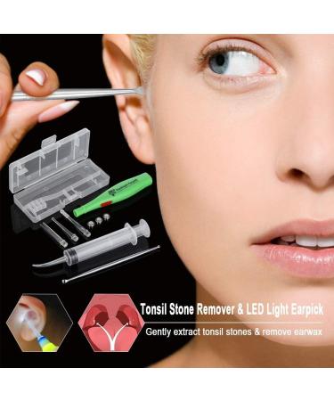 Petyoung Tonsil Stone Remover Tool LED Earwax Removal Stainless Steel Remover - Buy Online on GoSupps.com