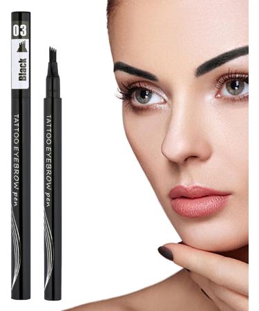 Multi-Fork Eyebrow - Multi-Fork Pencils for Realistic Eyebrow Makeup Young Girls Beauty Products for Gathering Working Traveling Dating Home Littryee 3# Black - Buy Online on GoSupps.com