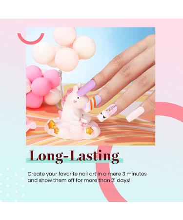 Beetles Gel Nail Polishes - Unicorn Colors Purple Pink | Easter Nail Art Decoration | Soak Off UV Polish - Buy Online on GoSupps.com