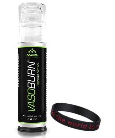 SleekMax MPA Vasoburn Capsaicin Skin-Gel Pump Bottle Targets Stubborn Areas Capsaicin Cream yohimbine Cream bundle with a Motivational Wristband Bracelet to motivate and support you (7 oz.) 7 Fl Oz (Pack of 1)
