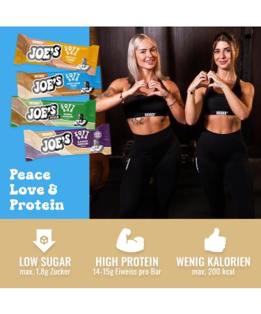 Weider Joes Soft Protein Bar - Blueberry Cheesecake Soft Core & Caramel Layer 12 x 50g | Healthy Snack Low Sugar International Shipping - Buy Online on GoSupps.com