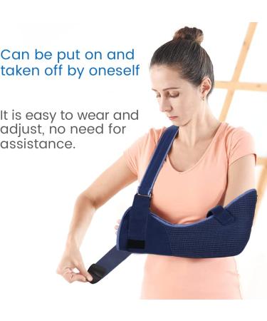 VELPEAU Arm Sling Shoulder Immobilizer - Rotator Cuff Support Brace | Comfortable Medical Sling for Shoulder Injury - Left/Right Arm, Men/Women - Broken, Dislocated, Fracture, Strain (Large) - Breathable Version - Buy Online on GoSupps.com