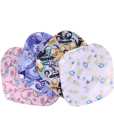 Washable Menstrual Pads 12 pcs - Reusable Cloth Pantiliners Charcoal Absorbent Napkins - Buy Online on GoSupps.com