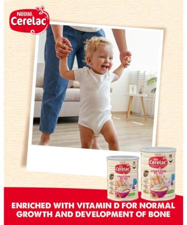 Nestle Cerelac Honey & Wheat with Milk Infant Cereal 1kg - 12 Months+, Pack of 1 - Buy Online on GoSupps.com