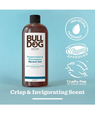 BULLDOG SKINCARE Peppermint & Eucalyptus Body Care Duo Giftset for Men - Shower Gel & Sensitive Moisturiser - Buy Online on GoSupps.com