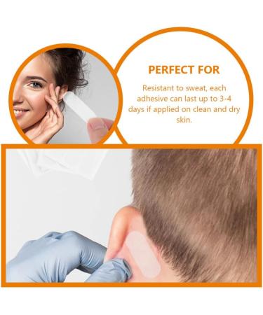 Elf Ear Stickers 6pcs - Transparent Silicone Cosmetic Corrector for Adults with Prominent Ears - Painless Ear Supply - Buy Online on GoSupps.com