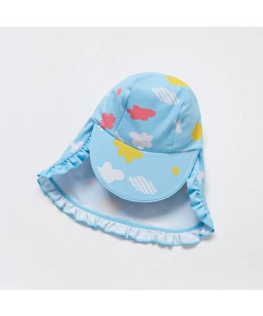 Bonverano Baby Girls Long Sleeve Swimsuit with UPF 50+ Sun Protection | Size 2-3 Years | Cloud - Buy Online on GoSupps.com