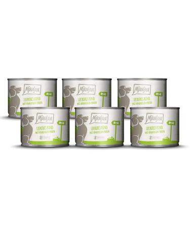 Mjamjam - Premium wet food for dogs - delicious beef on cooked potatoes with crispy peas 6 -pack (6 x 200 g) natural lamps with extra meat single beef 200 g (6 Pack) - Buy Online on GoSupps.com