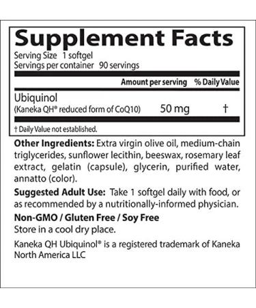 Buy Doctor's Best Ubiquinol 50 mg - 90 Softgels | Premium CoQ10 Supplement - Buy Online on GoSupps.com