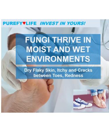 PUREFY Athlete Foot Spray 4oz 2pk - Natural Healing, Odor Removal, No Residue | Purefypro Dermal Technology | Safe for All - Buy Online on GoSupps.com
