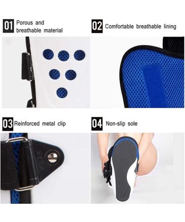 Adjustable Foot Drop Brace & Ankle Foot Orthosis - Night Splint for Plantar Fasciitis & Achilles Tendonitis - Left Foot M Size - Buy Online on GoSupps.com