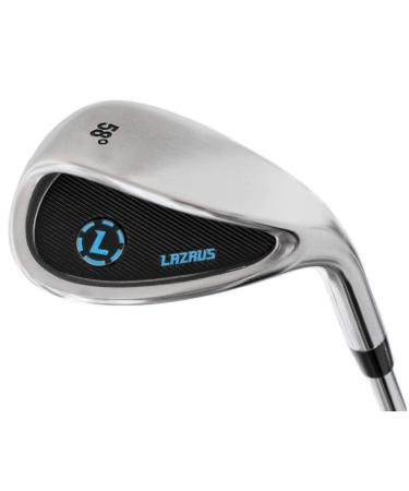 LAZRUS Premium Sand Wedge Anti Duff Thick Sole Loft Wedge Golf Club for Men & Women - Escape Bunkers and Save Strokes Around The Green - Lob Golf Wedges for Men 58 Degree Right