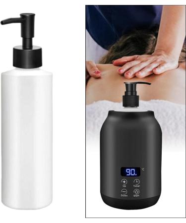 Oshhni Bouteille D'huile de Massage Chauffe-bouteille D'huile Accessoire Polyvalent Bouteille Divis e pour Accessoires de Spa et de Salon Bouteille D'hui T te de Pompe Noire - Buy Online on GoSupps.com