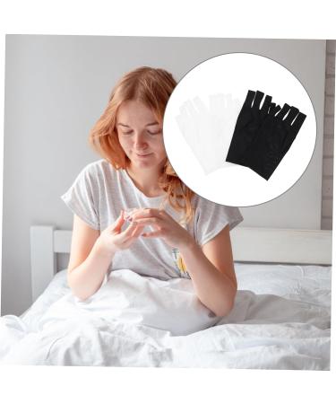 Healeved 2 Pairs Gloves Supplies Blocking Gloves Gloves Fingerless Gloves Polyester Manicure Gloves Skin Protective Gloves Manicure Tools Protector - Buy Online on GoSupps.com