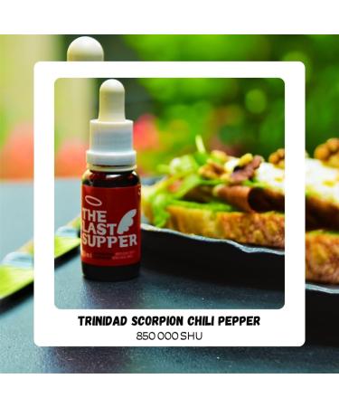 I LOVE SPICY The Last Supper Hot Chili Trinidad Sauce 20 ml Laboratory Measured 850 000 SHU Scorpion Moruga and 70% Capsaic - Buy Online on GoSupps.com