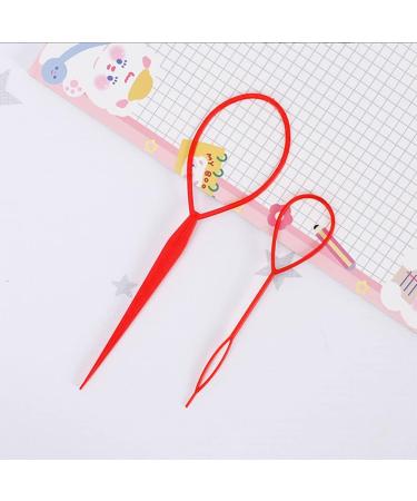 4 Pairs Hair Tail Tools Hair Braid Accessories Ponytail Maker for women Girs French Braid Tool Loop for Hair Styling (4 Colors Set) - Buy Online on GoSupps.com