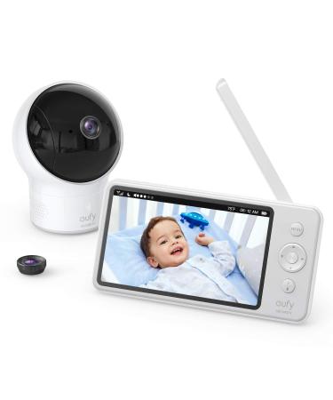 Video Baby Monitor, eufy Baby, Video Baby Monitor with Camera and Audio, 720p HD Resolution, Night Vision, 5