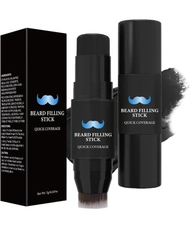 Beard Filler Stick Beard Filler for Men Beard Cream Filler and Brush 7g Waterproof SweatFree Facial Hair Tint Long Lasting Natural Finish - Buy Online on GoSupps.com