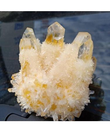 Natural Crystal Rough 300-400g Natural Yellow Crystal Cluster Crystal Rough Citrine Quartz Cluster Home Collections - Buy Online on GoSupps.com