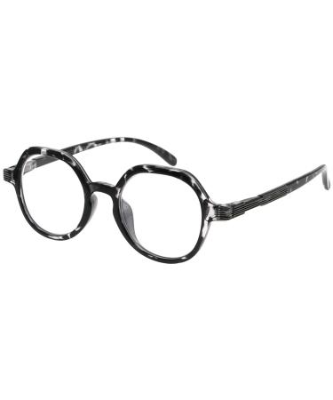 Eyekepper Retro Design Glasses for Women Reading - Vintage Reading Eyeglasses Small Lens Readers Men - Transparent Tortoise +1.50 Transparent Tortoise 1.5 Diopters