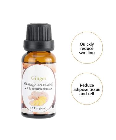 Essential Ginger Oil - Cold & Relaxing Body Massage Oil for Foot Shoulder & Neck - 20ml | International Shipping - Buy Online on GoSupps.com