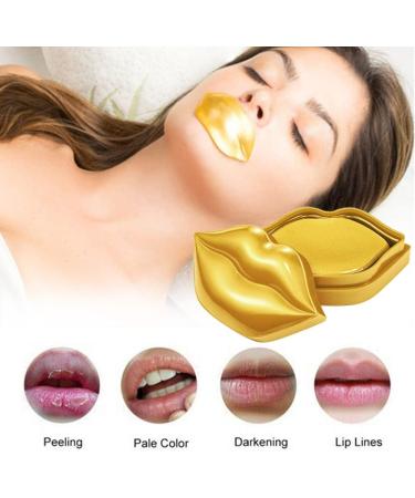 24K Gold Lip Mask Moisturizing Lip Mask Nourishing & Brighten Lip Color Anti-Chapped & Anti-wrinkles Hydrate and protect against the sun's UV rays-20 pots- - Buy Online on GoSupps.com