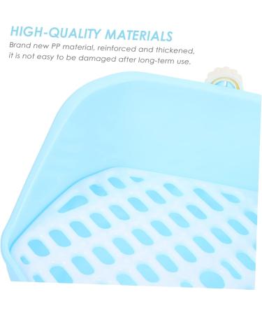 BESPORTBLE Box Rabbit Toilet Bunny Accessories Critter Bath Toilet Pan Tray Bunny Supplies Hamster Plastic Blue - Buy Online on GoSupps.com