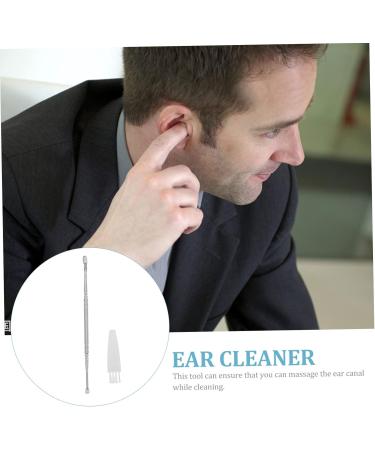 NOLITOY Spiral Ear Spoon - Stainless Steel Ear Wax Remover & Cleaner Kit | Portable Earwax Tool for Household Use | Efficient Ear Pick 13x0.5CM - Buy Online on GoSupps.com