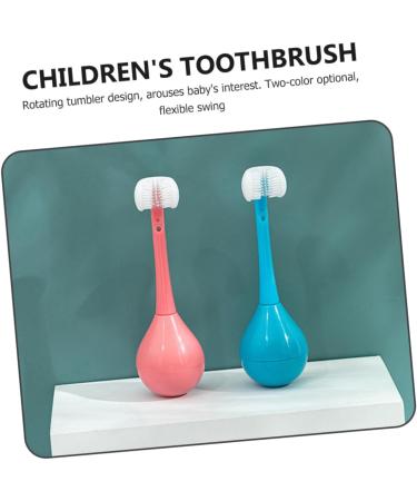 Partykindom 2-Pack Children's Silicone Toothbrush Tumblers - Gentle Mouth Cleaning - Buy Online on GoSupps.com