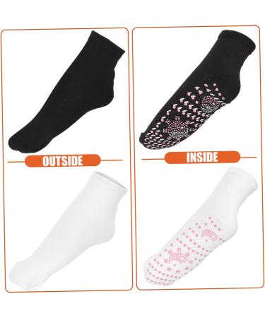 ABOOFAN Winter Socks - 4 Pairs Electric Foot Warmers for Men & Women - Cozy Heating Cotton Stockings - Buy Online on GoSupps.com