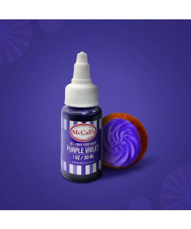 McCall's Liquid Gel Food Color 1 oz (Purple Violet 30 ml) Purple Violet 30 ml (Pack of 1) - Buy Online on GoSupps.com