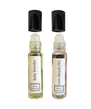 Perfumed Body Oil Samples - Mini Perfumes Women Rollerball Fragrance Oil Small Perfume for Woman Travel Size Cologne 2 pc (Fresh Duo)